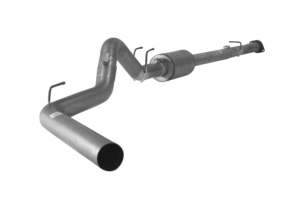 FLO~PRO | Cab & Chassis 4" Downpipe Back Single | 2008-2010 Ford 6.4L F350/F450/F550 C&C Powerstroke - S78 | #421015