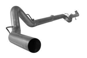 FLO~PRO | 4" SS Downpipe Back Single No Muffler| 2001-2004.5 GM 2500/3500 6.6L DURAMAX - S63 | #432112