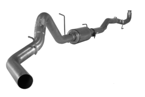 FLO~PRO | 4" SS Downpipe Back Single | 2011-2015 GM 2500/3500 6.6L DURAMAX - S73 | #432016