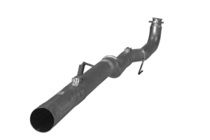 FLO~PRO | 4" SS Cat & DPF Race Pipes No Muffler | 2015.5-2016 GM 2500/3500 6.6L DURAMAX - R34 | #432020