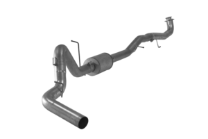 FLO~PRO | 4" SS Downpipe Back Single | 2017-2019 GM 2500/3500 6.6L DURAMAX L5P - S74 | #432021
