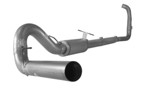 FLO~PRO | 5" SS Turbo Back Single Automatic Only No Muffler | 2003-2007 Ford 6.0L F250/350/Harley Powerstroke | #522009